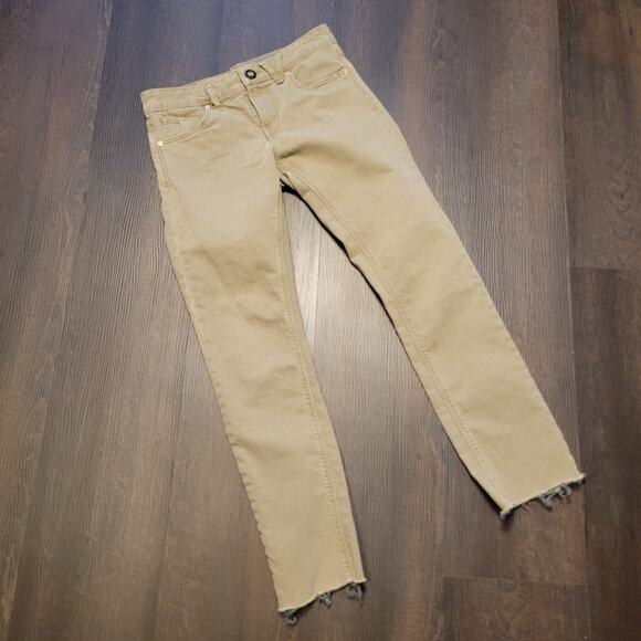 Volcom Jeans Men's 30/29 Tan‎ Vorta Slim Straight Frayed Durable Comfortable - Picture 1 of 5